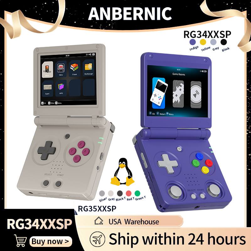 Retro Gaming Com - Anbernic RG34XXSP RG35XXSP Flip Handheld Game