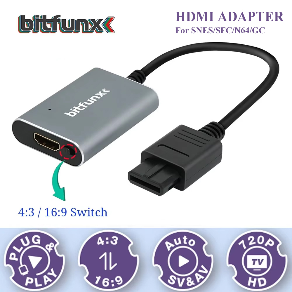Retro Gaming Com - Bitfunx 720P Svideo / AV To