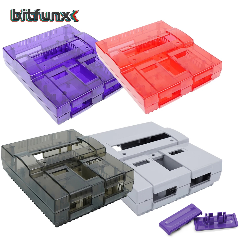 Retro Gaming Events - Bitfunx SNES Replacement Shell Transparent Case