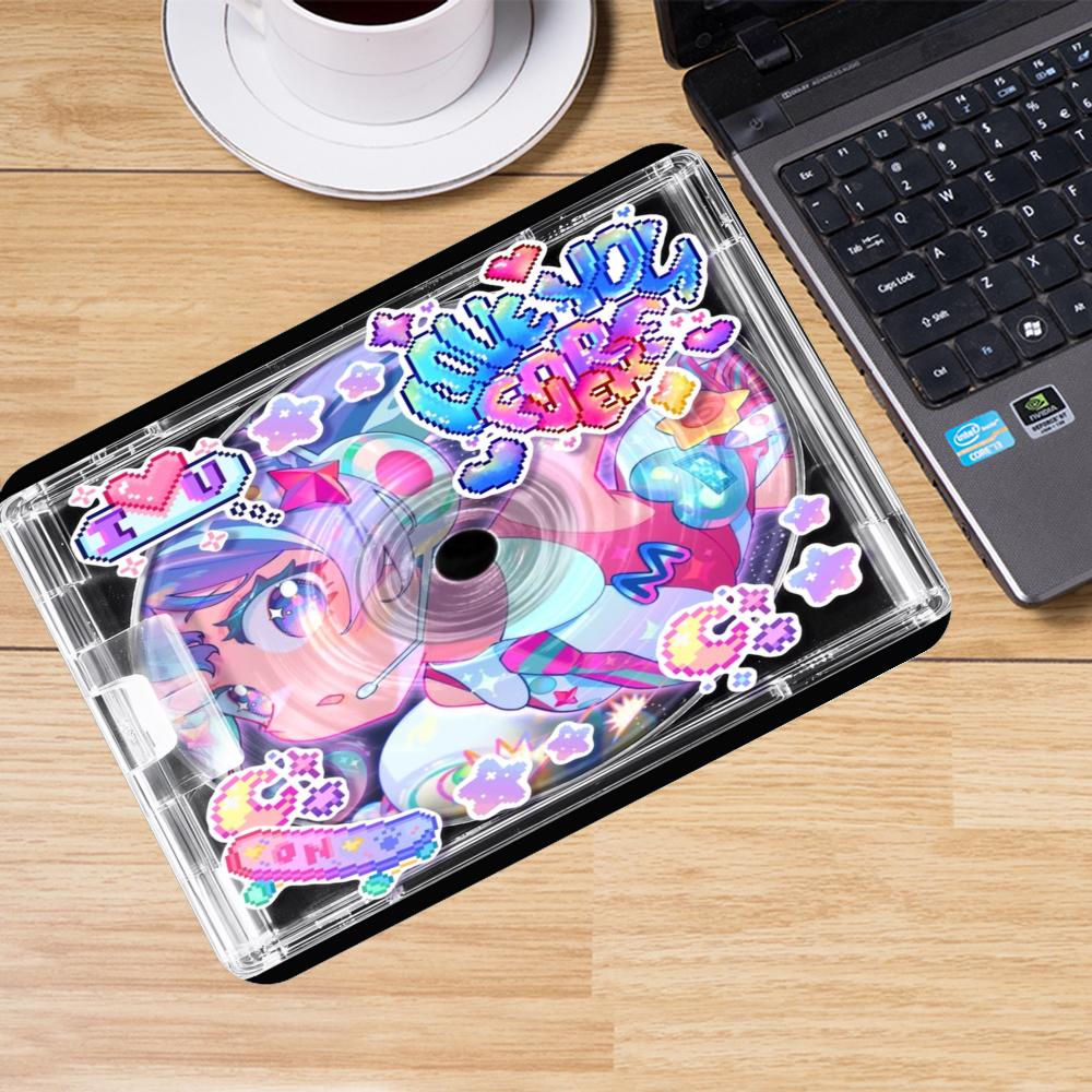 Retro Gaming Keyboard And Mouse - Retro Anime Music Compact Disc Disc