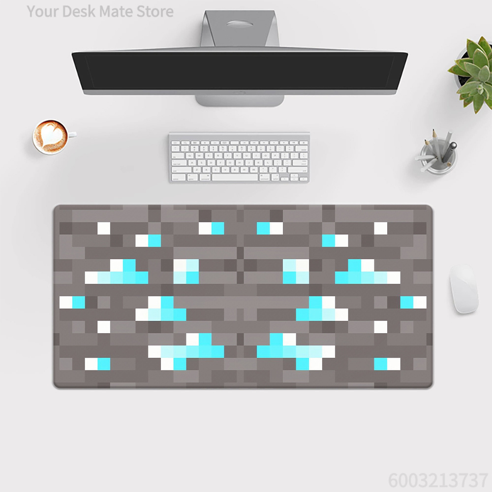 Geometric Large Desk Mat,Retro - Retro Gaming Keyboard And Mouse ulasan dan harga