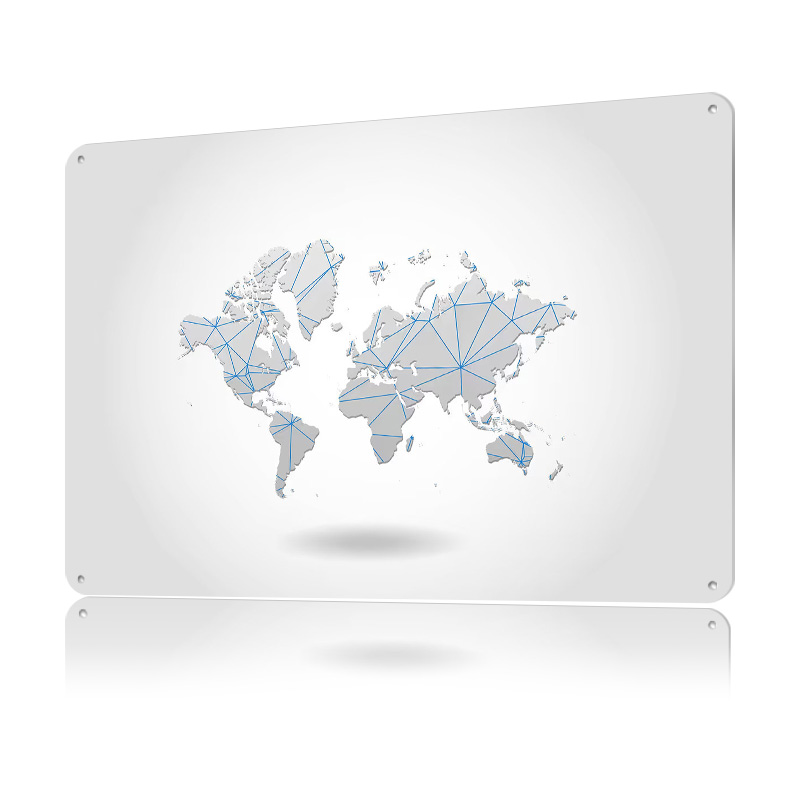 World Map Tinplate Poster Cust - World Of Retro Gaming ulasan dan harga
