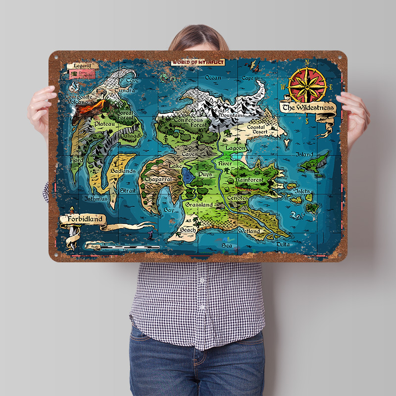 World of Mythflict Fantasy Map - World Of Retro Gaming ulasan dan harga