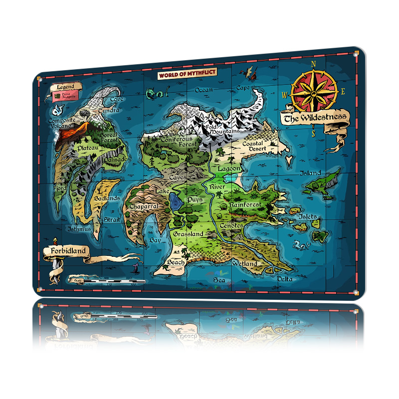 World of Mythflict Fantasy Map - World Of Retro Gaming ulasan dan harga