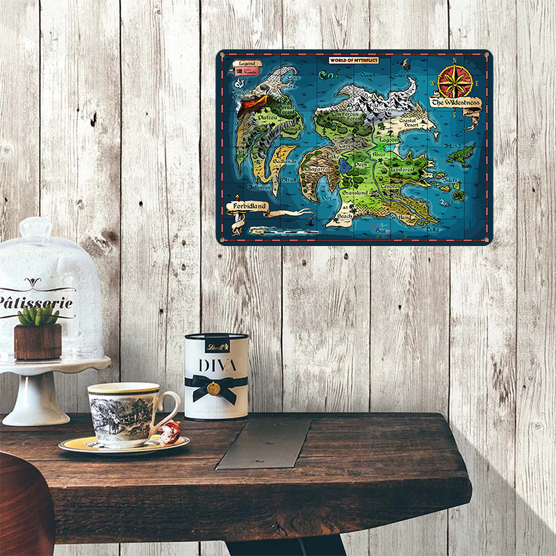 World of Mythflict Fantasy Map - World Of Retro Gaming ulasan dan harga
