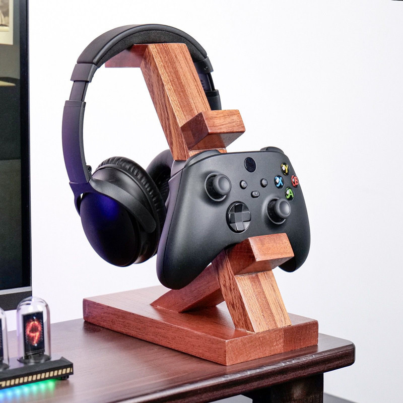 Wooden Controller Stand Multif - Retro Gaming Headset ulasan dan harga