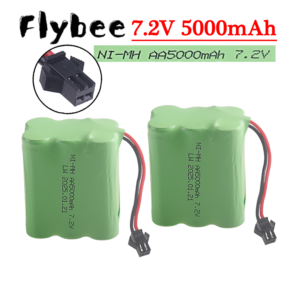 (SM-2P Plug) 7.2V 5000mah NiMH - Rechargeable Battery Aa ulasan dan harga