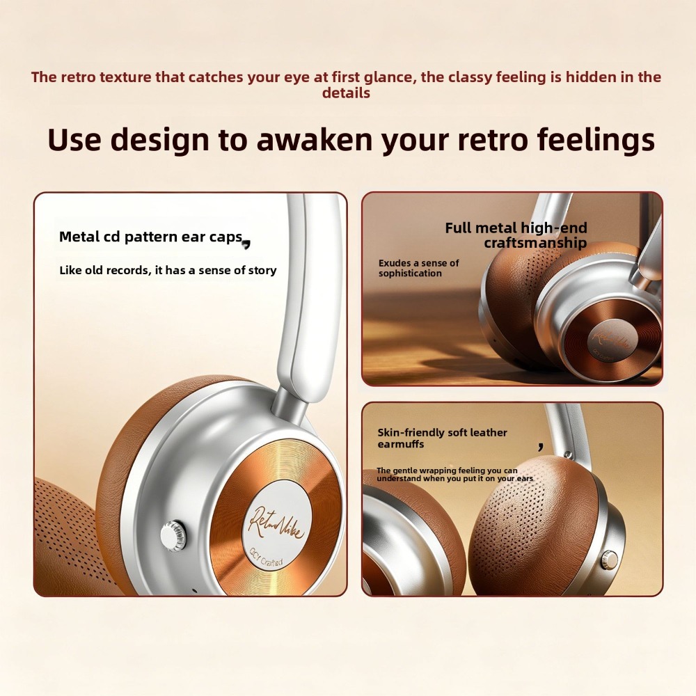 Retro Over Ear Wireless Blueto - Retro Gaming Headset ulasan dan harga