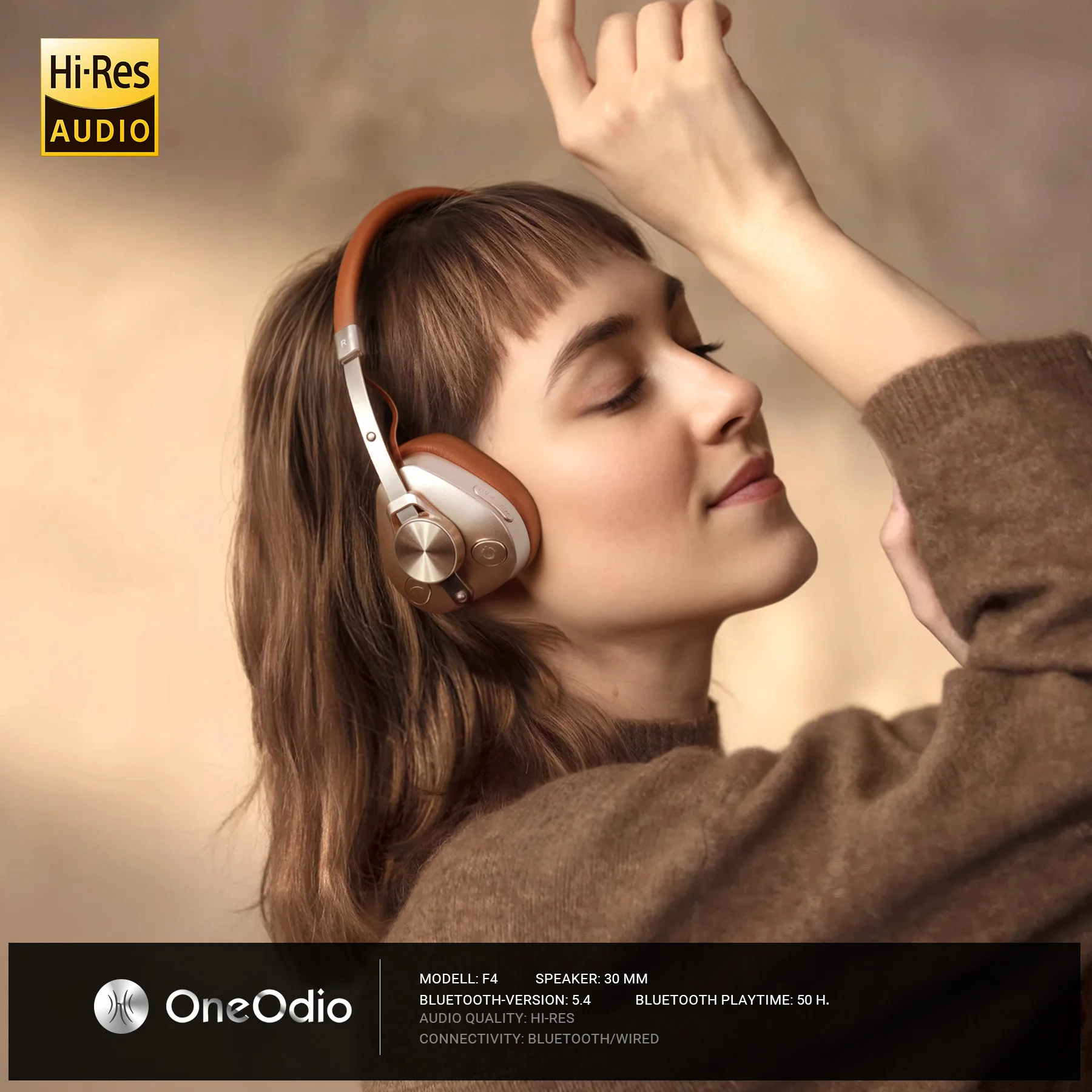 Oneodio F4 Retro Wireless Blue - Retro Gaming Headset ulasan dan harga