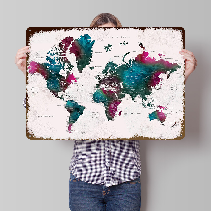 Detailed World Map Iskha Light - World Of Retro Gaming ulasan dan harga