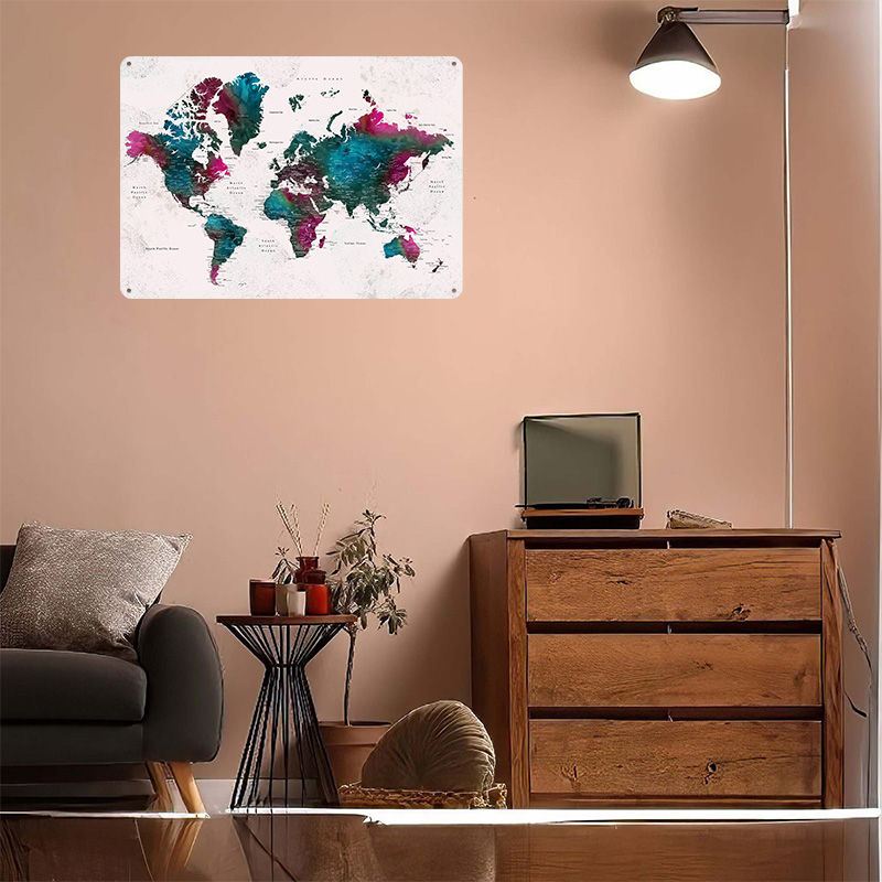 Detailed World Map Iskha Light - World Of Retro Gaming ulasan dan harga