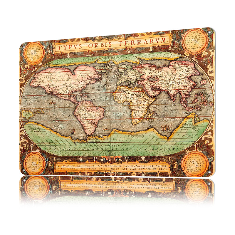 Old Map of the World Printed P - World Of Retro Gaming ulasan dan harga