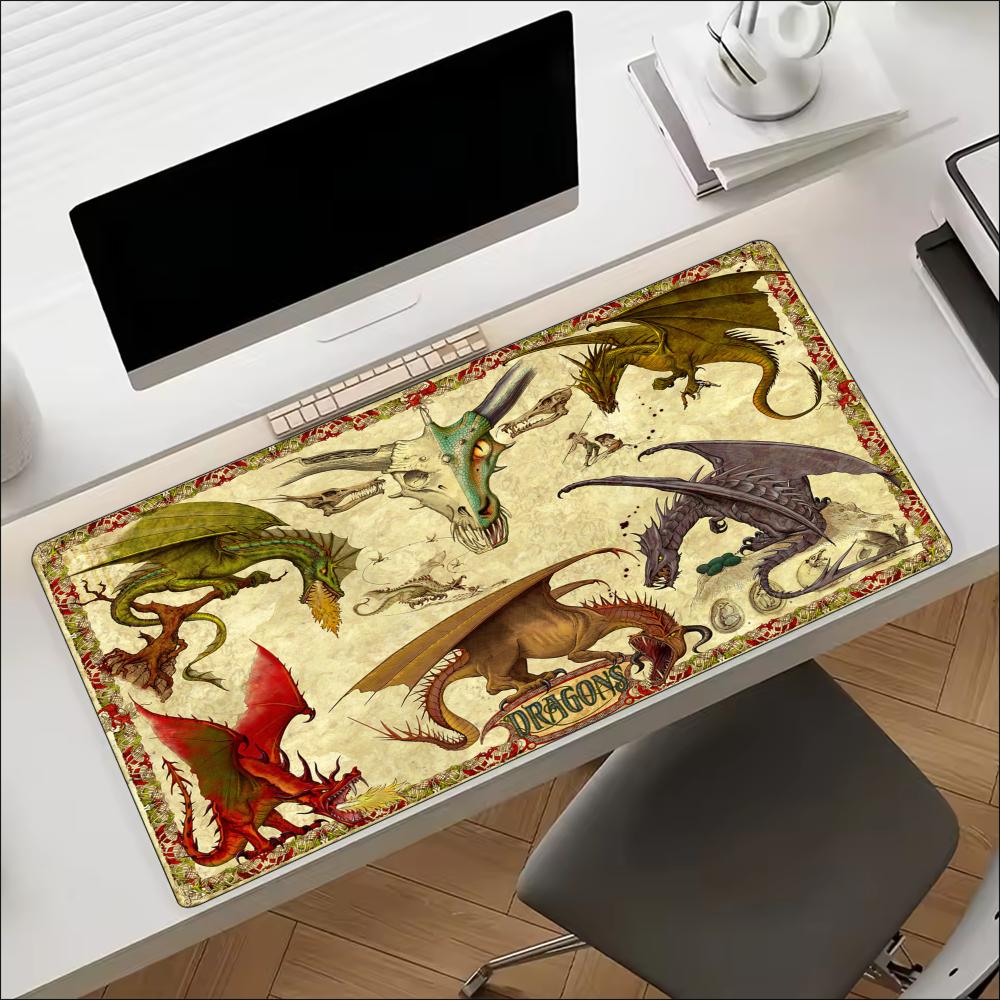 Vintage Old Paper Dragon Large - Retro Gaming Keyboard And Mouse ulasan dan harga