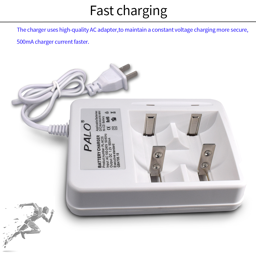 PALO Intelligent Smart Charger - Rechargeable Battery Aa ulasan dan harga