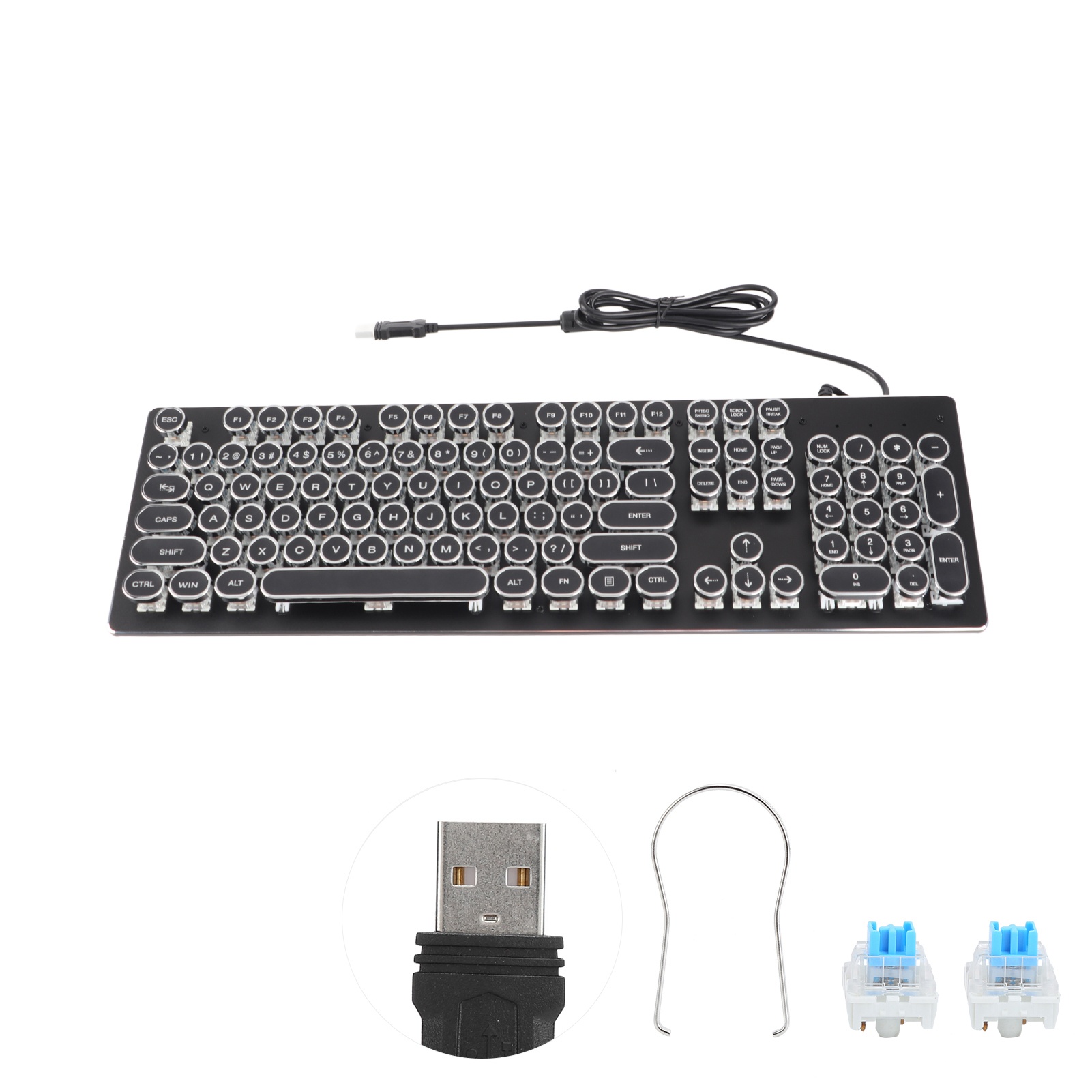 Retro Wired Gaming Mechanical  - Retro Gaming Uk ulasan dan harga