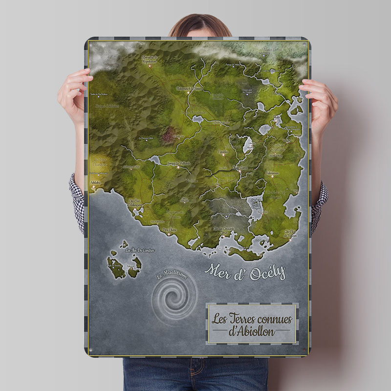 Abiollon World Map Metal Poste - World Of Retro Gaming ulasan dan harga