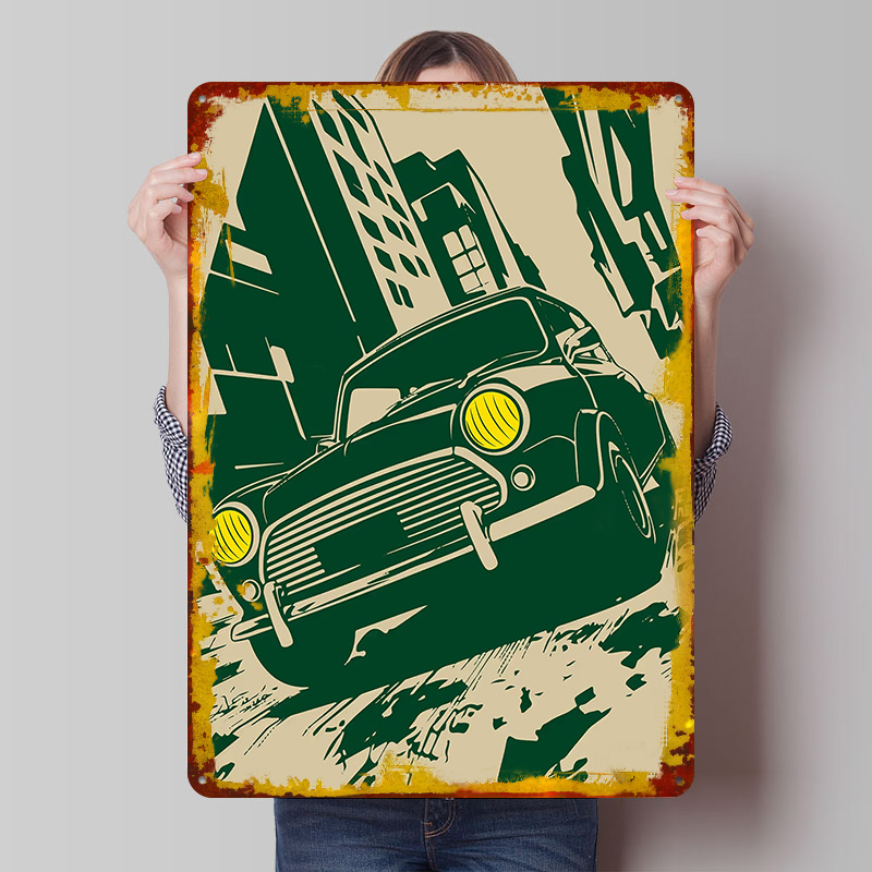 Retro UK Car Cooper in a City  - Retro Gaming Uk ulasan dan harga