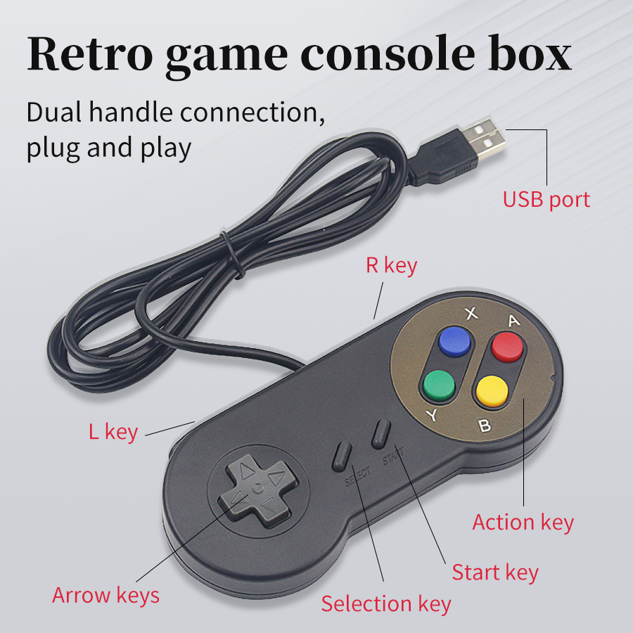 USB Gamepad Gaming Joystick Re - Retro Gaming Com ulasan dan harga