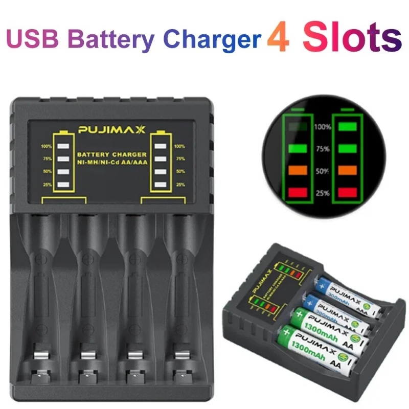 Rechargeable AAA/AA Battery Ch - Rechargeable Battery Aa ulasan dan harga