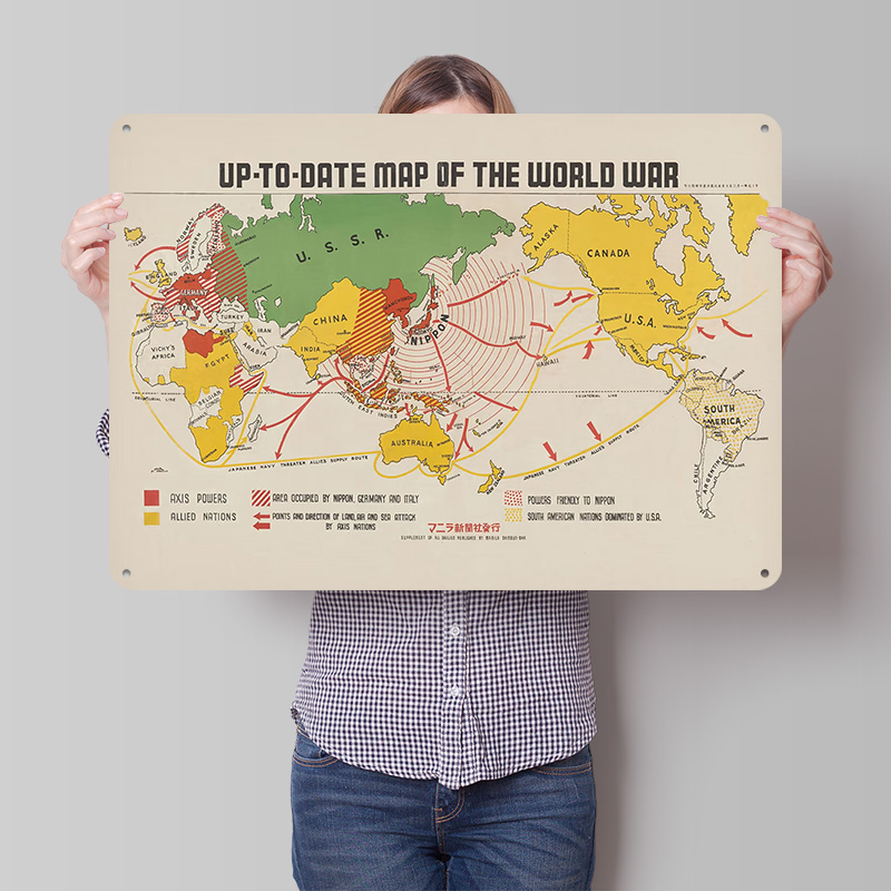Map Of The World War Personali - World Of Retro Gaming ulasan dan harga