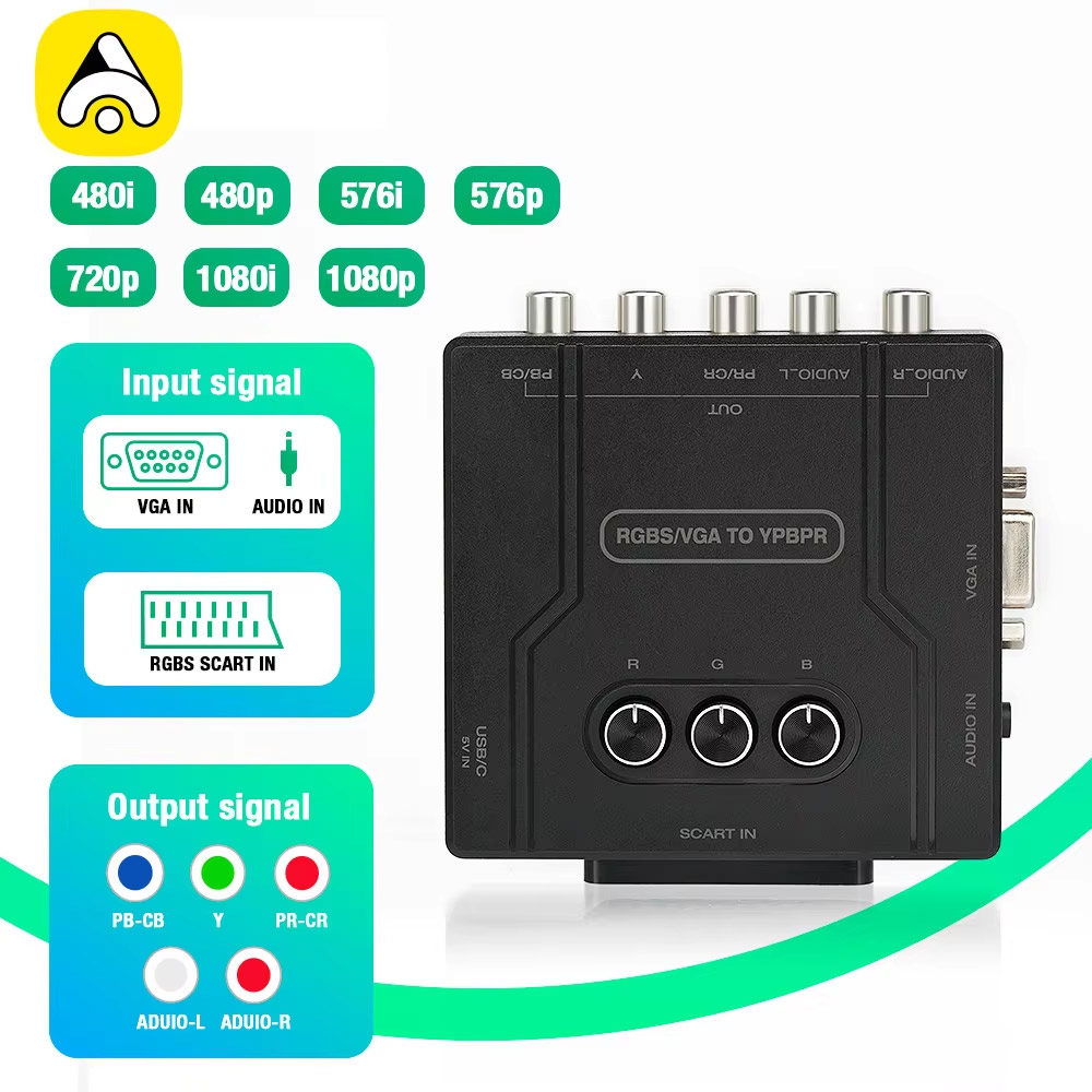 RGBS VGA to YPBPR Component Co - Retro Gaming Events ulasan dan harga